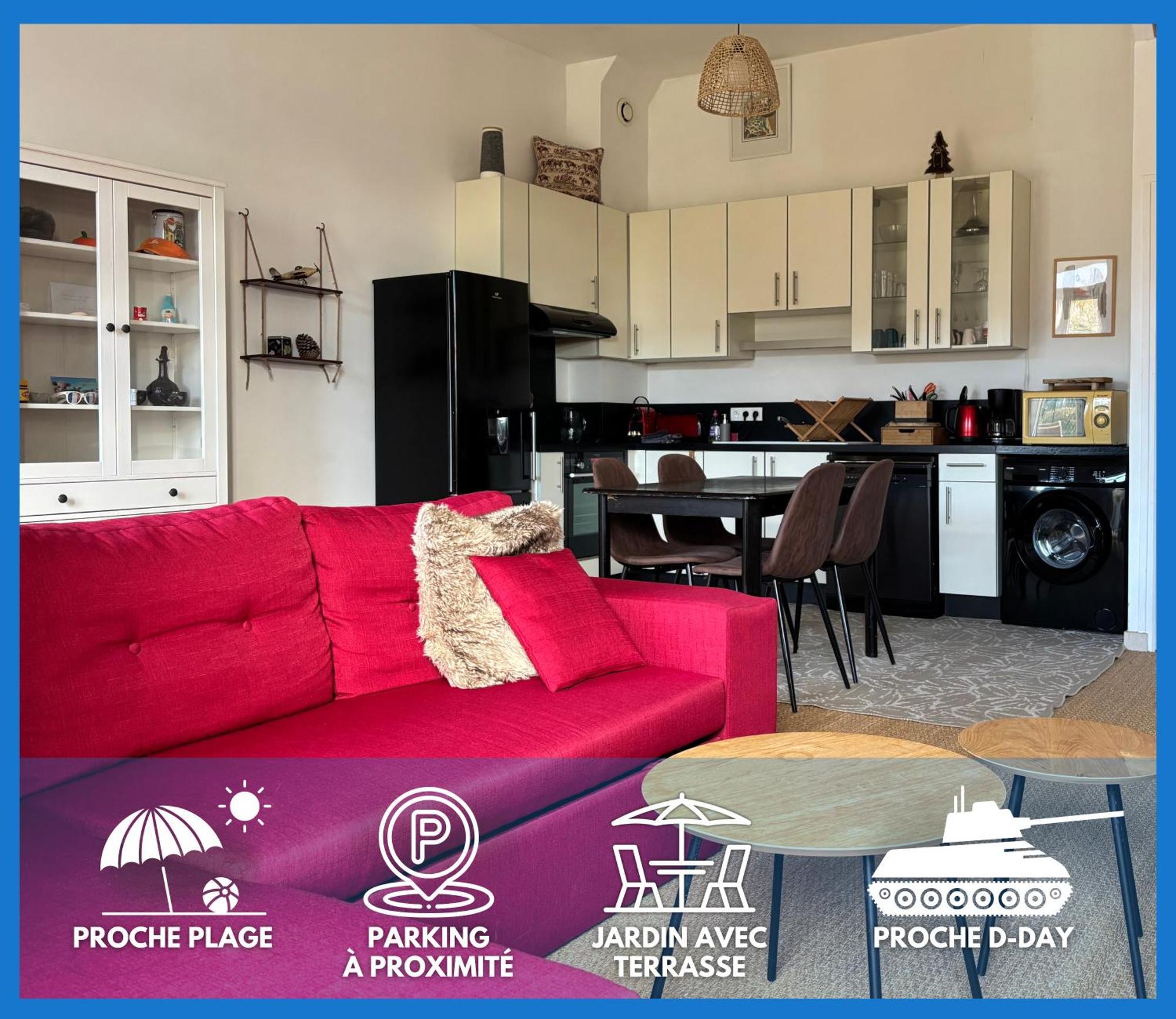 Les Douves Duplex 5 Personnes Lumineux Avec Jardin Et Terrasse Amenagee , Vue Sur Chateau A 5Mn De La Mer, Proche Omaha Beach Et Bayeux Commes エクステリア 写真